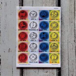 Plancha de papel autoadhesiva (x20 sellos)