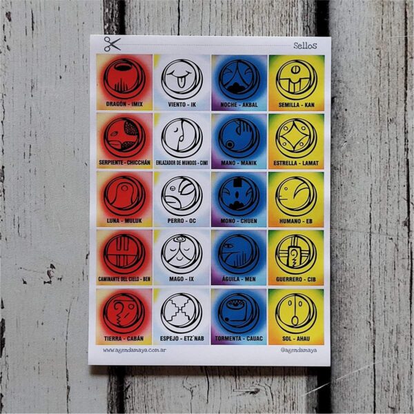 Plancha de papel autoadhesiva (x20 sellos)